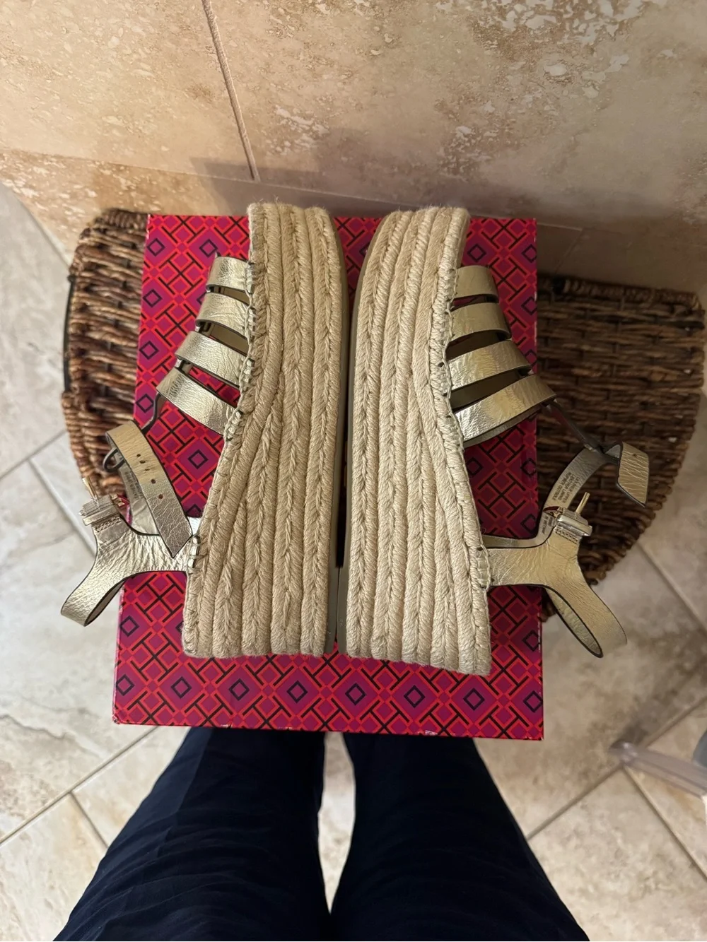 Tory Burch Fisherman Wedge Espadrille